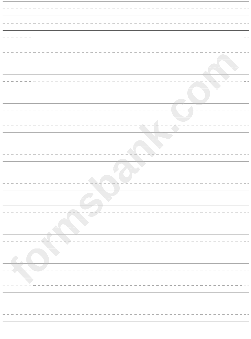 Lined Paper For Handwriting Practice