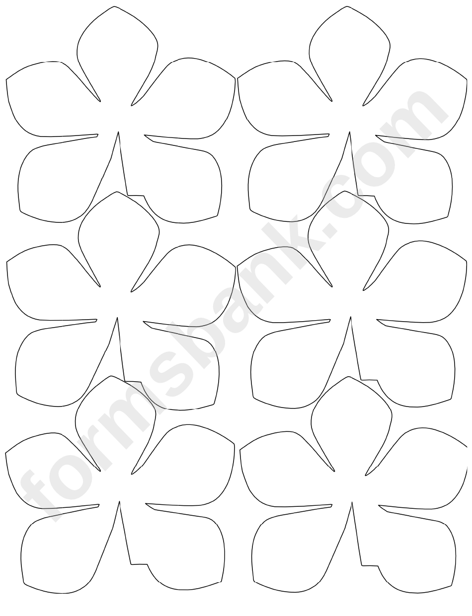 Large Flower Garland printable pdf download