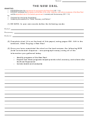 The New Deal Worksheet