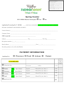 Processor Food Artisan Farmer Application Form