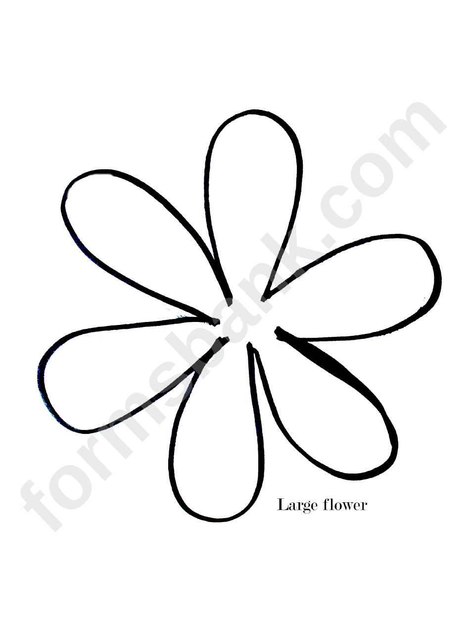 Large Flower Template