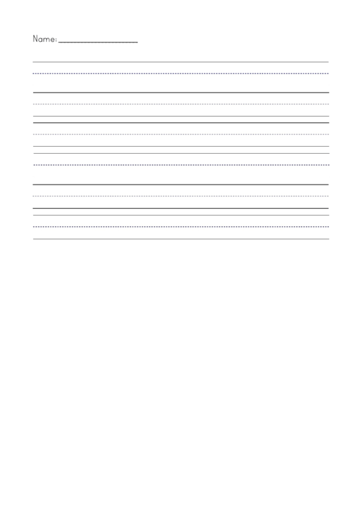 French Lined Worksheet Printable pdf