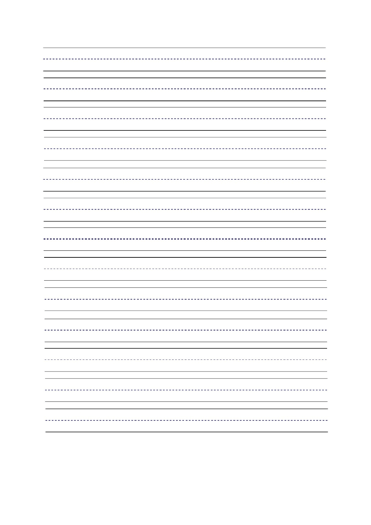 Handwriting Paper French Lined Printable pdf