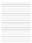 French Lined Handwriting Paper A4