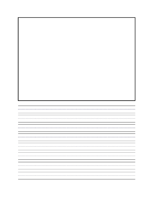 French Lined Half Page With Picture Printable pdf