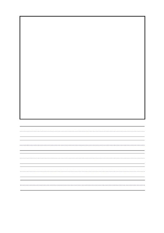 French Handwriting Paper With Picture 5 Lines Printable pdf