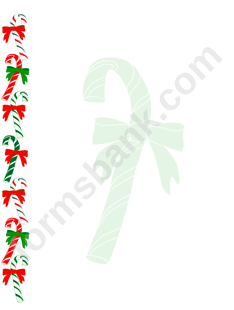 Candy Canes Template