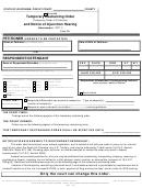 Form Cv-406 - Temporary Restraining Order And Notice Of Injunction Hearing