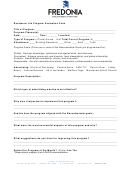 Residence Life Program Evaluation Form