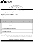 Event/program Evaluation Form