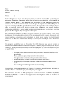 Sample Sponsorship Letter Template Printable pdf