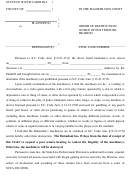 Order Of Destruction Notice Of Post Seizure Hearing