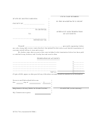 Affidavit And Itemization Of Accounts