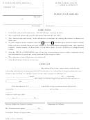 Affidavit Of Arrears Printable pdf