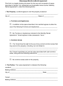 Fillable Mississippi Month-To-Month Agreement Template Printable pdf
