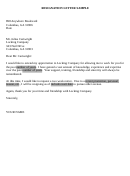 Sample Resignation Letter Template