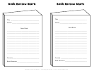 Book Review Blurb Template - Two Per Page