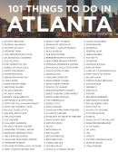 101 Things To Do In Atlanta