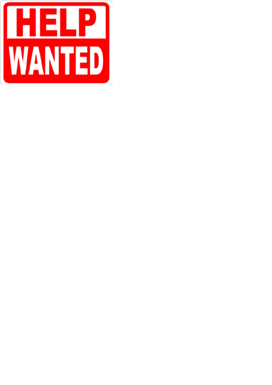 Help Wanted Sign Template Printable pdf