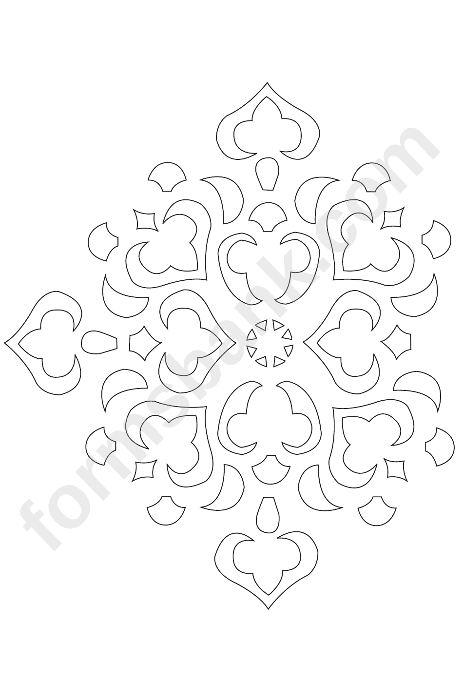 Eastern Paper Ornament Template