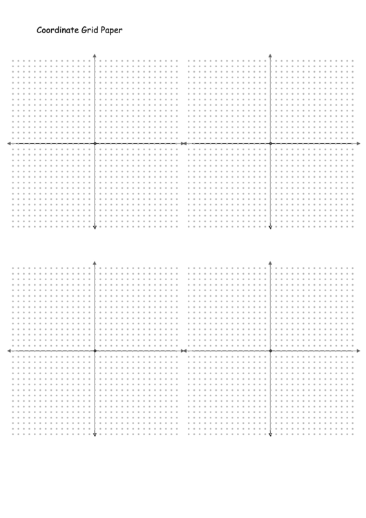 Coordinate Grid Paper Printable pdf