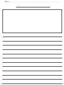 Lined Paper With Picture Box