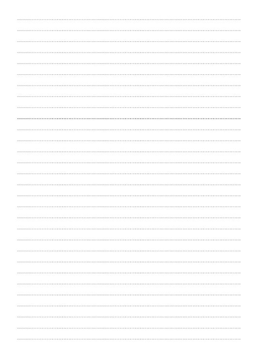 Lined Paper - Dotted, Black On White Printable pdf
