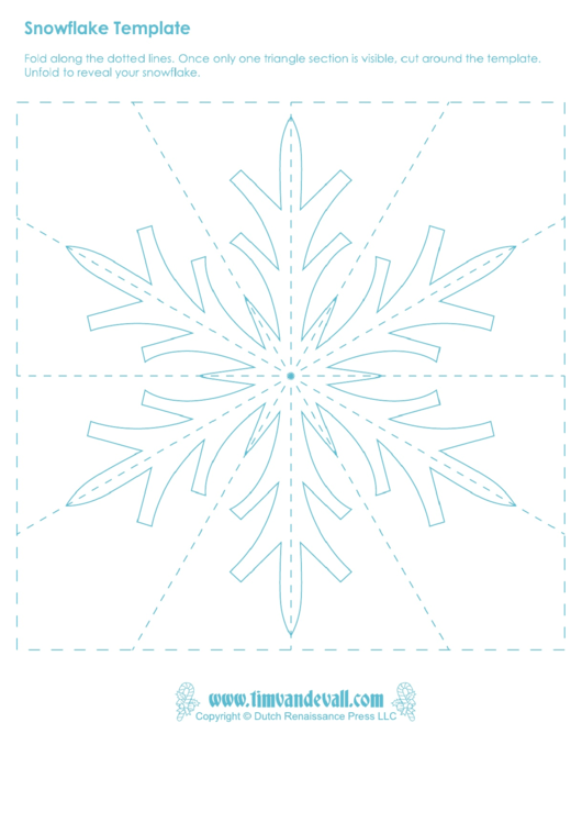 Paper Snowflake Template