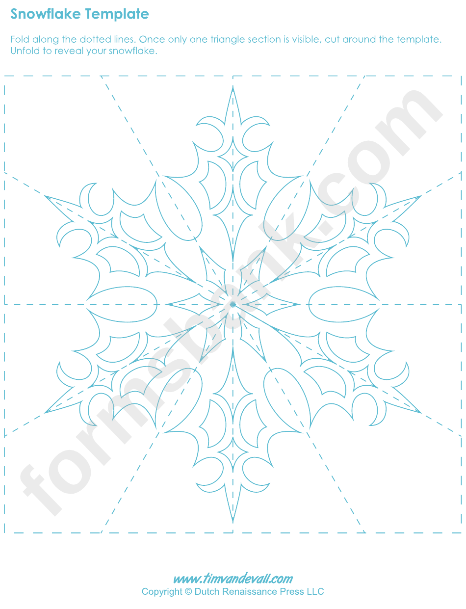Paper Snowflake Template