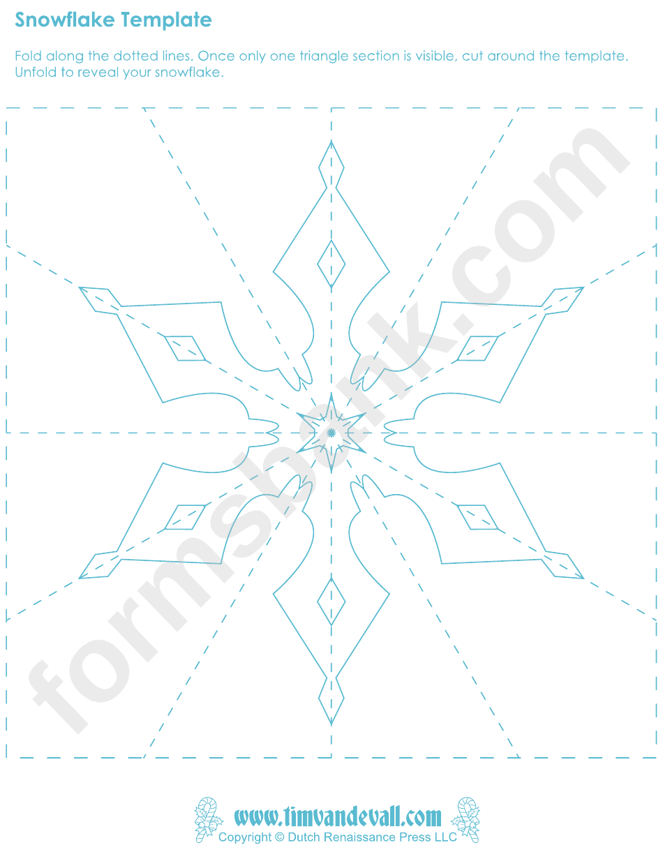 Paper Snowflake Template