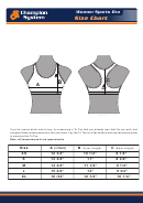 Champion System Women Sports Bra Size Chart