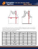 Champion System Men Apex Marathon Singlet Size Chart