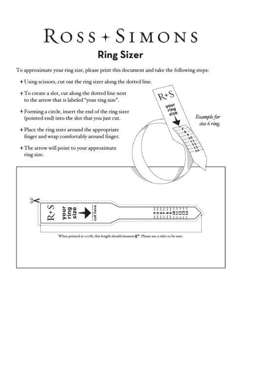 ross simons ring sizer template printable pdf download