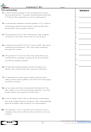 Examining Y = Kx Worksheet With Answer Key