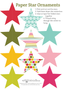 Paper Stars Ornament Templates