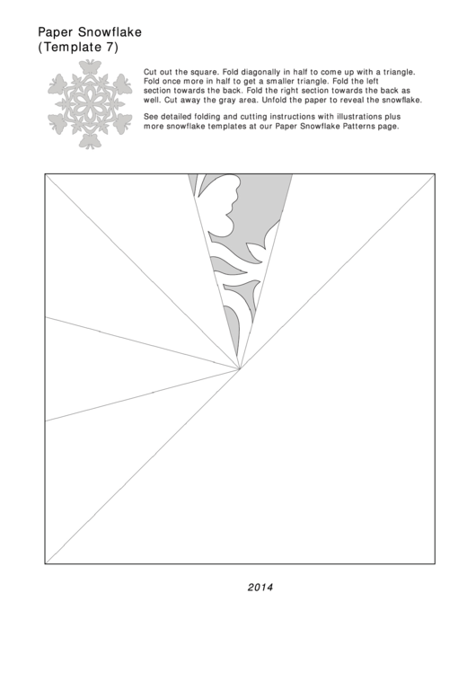 Paper Snowflakes Printable pdf