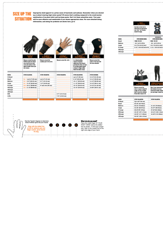 Fillable Ergodyne Gloves Size Chart Printable pdf