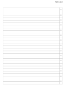 A4 To Do List Template