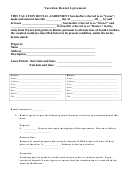 Vacation Rental Agreement Form