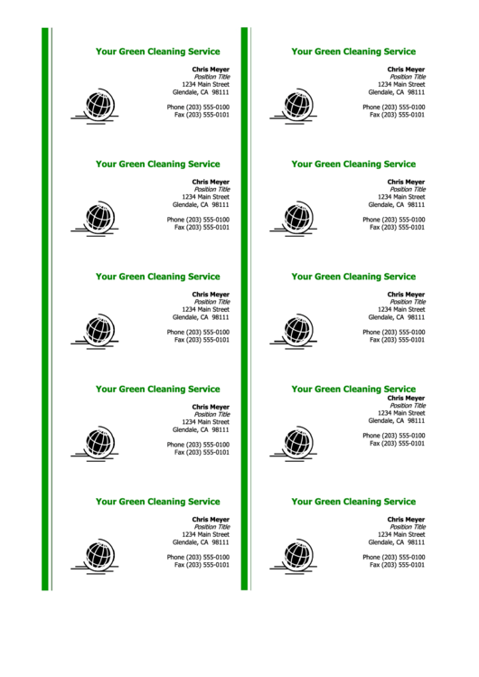 Business Card Sample Printable pdf