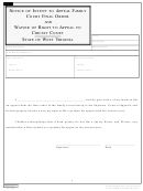 Notice Of Intent To Appeal Family