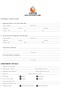 Application Form Apartment Details - Akme Projects Printable pdf