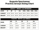 Augusta Sportswear Practice Jerseys Sizing Chart