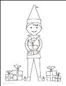 Elf On The Shelf Sized Coloring Sheets