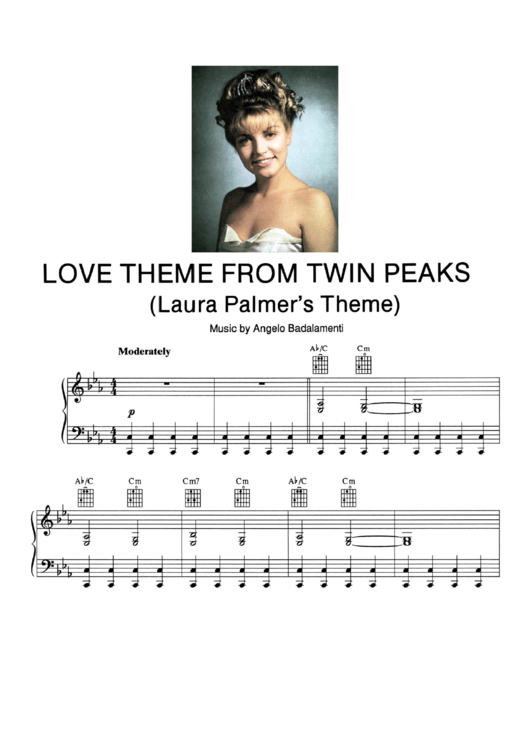 Love Theme From Twin Peaks Laura Palmers Theme By Angelo Badalamenti Printable pdf