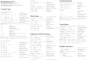 Perl Reference Card