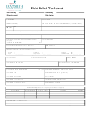 Debt Relief Worksheet