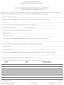 Form N-09 - Application For Certificate Of Authority For Nonprofit Corporation - 2000