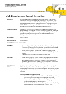 Job Description: Brand Executive