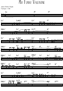 My Funny Valentine Sheet Music (Trumpet, Jazz Slow Style) Printable pdf